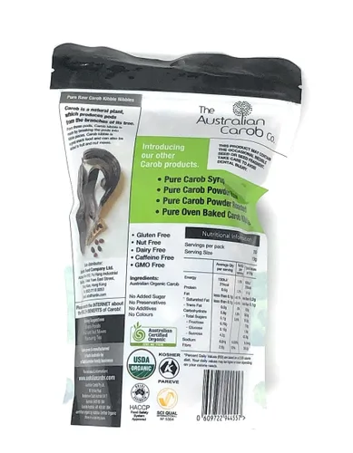 Vista 2 de The Australian Carob Co. Bocadillos de croquetas de algarroba crudas puras, orgánicas