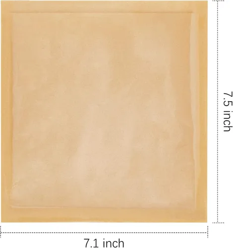 Vista 2 de Ocmoiy 100 bolsas de panadería termosellables con ventana para sándwich de huevo, rosquilla, embalaje de galletas, 7.1 x 7.5 pulgadas, bolsas