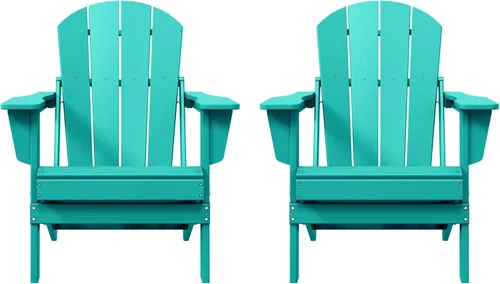 Vista 25 de Westin Outdoors Laguna WO Home - Silla plegable Adirondack para exteriores, muebles retro tradicionales para el hogar, para playa, balcón, patio