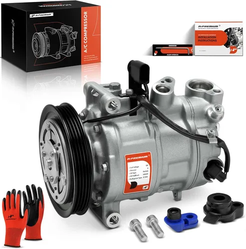 A-Premium Compresor de aire acondicionado de CA con embrague compatible con Audi Q7 2021-2022, Q8 2021-2022 y Porsche Cayenne 2019-2022, Panamera