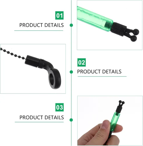 Vista 5 de Toddmomy 3 unids Pesca Alarma Accesorios de Pesca Carpa Bite Indicador Percha Rack
