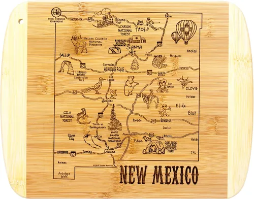 Vista 9 de Totally Bamboo A Slice of Life Alabama State Tabla de servir y cortar, 11 x 8.75 pulgadas