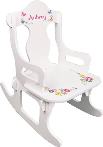 Vista 8 de My Bambino Mecedora personalizada de rompecabezas infantil (castillo de princesa rosa)