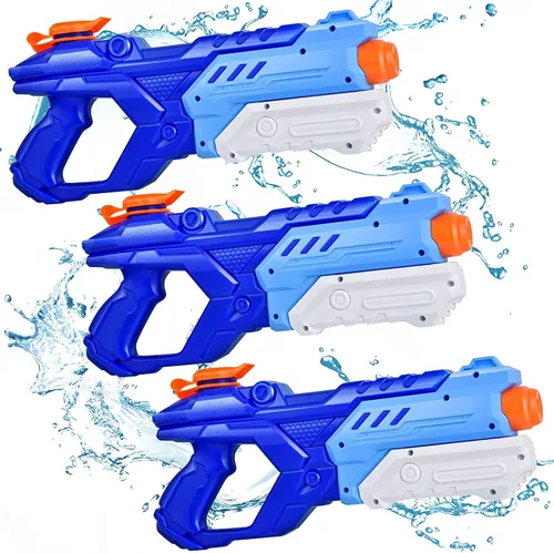 Quanquer Paquete de 3 Pistolas de Agua para Niños y Adultos - Pistola de Juguete de Agua de 600CC Súper Blaster Empapador de Largo Alcance Alta