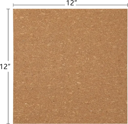 Vista 2 de Office Depot - Azulejos de pared de corcho, 12 x 12 pulgadas, corcho tostado, paquete de 4