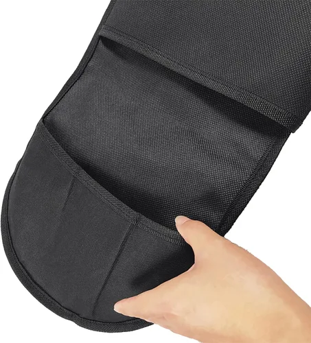 Vista 6 de PURFUN Bolsa negra para monopatín de doble patada, 32.3 x 8.7 pulgadas, bolsa de transporte de nailon para monopatín, mochila con correa ajustable