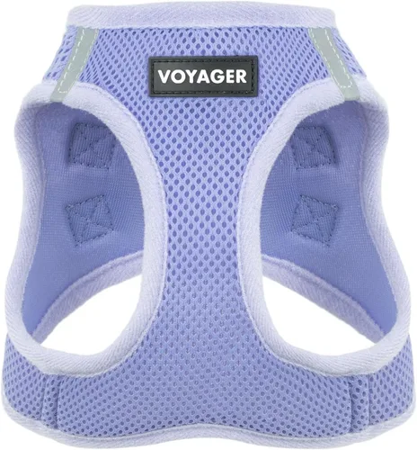 Vista 34 de Best Pet Supplies - Arnés de malla para todo tipo de clima, reflectante, antitirones, para perros y gatos pequeños y medianos, con velcro, hebilla