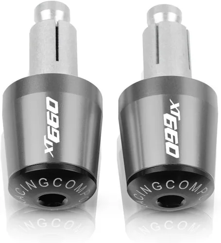 Vista 10 de 7/8" 22mm Motorcycle Handlebar Grips End Handle Bar Cap Ends Plug for XT660E XT660R XT660X XT660 XT 660 E R X 1990-2017 (Color : Black- Orange)