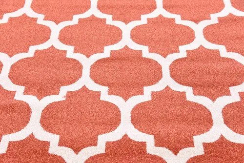 Vista 44 de Unique Loom Trellis Collection - Alfombra de área de Filadelfia, rectangular de 2 pies 2 pulgadas x 3 pies, color morado y marfil