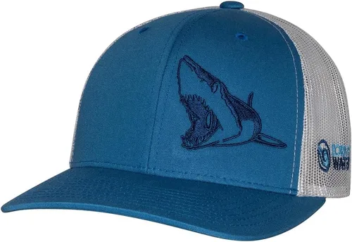 Vista 12 de Sombrero de camionero de buceo con tiburón: Snapback ajustable para hombre, para pesca, pesca submarina