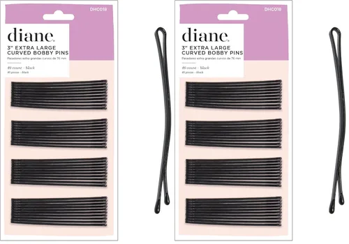 Vista 5 de Diane Fromm DHC018 - Pasadores curvos de 3 pulgadas, color negro, 40 unidades (paquete de 1)