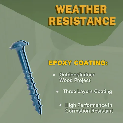 Vista 4 de LIONMAX Tornillos de bolsillo para madera #8 x 2-1/2 pulgadas, 150 tornillos de madera para agujero de bolsillo, cabezal de arandela