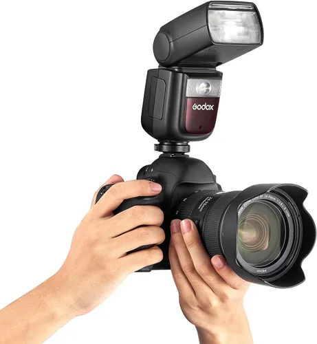 Vista 2 de Godox V860III-N Flash para cámara Nikon Flash Speedlite Speedlight 7.2V2600mAh batería de iones de litio, 2.4G HSS inalámbrico 18000 1.5s Tiempo