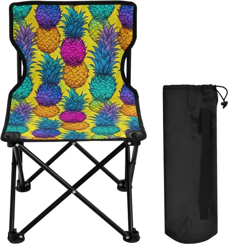 Outdoor Folding Pineapple Tropical Camping Chairs for Adults Portable Camping Chair Lightweight Lawn Chair 202a2801