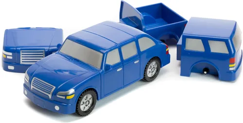Vista 2 de POPULAR PLAYTHINGS Juego magnético Build-A-Car, 11 piezas