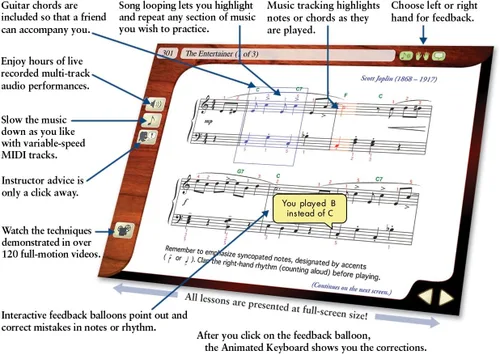 Vista 5 de Método de teclado y piano intermedio de eMedia [Descargar PC]