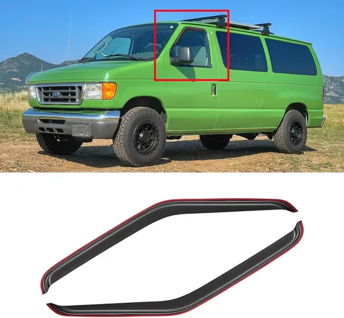 Vista 67 de Visera de ventana para Jeep Cherokee 1984-2001 (Excluye Modelo Limited), Protectores Guards Shields de lluvia de canal exterior, Deflector