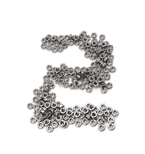 Vista 10 de cSeao 100 tuercas hexagonales 1/4-20 de acero inoxidable 304, acabado liso