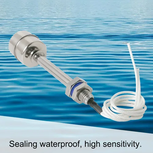 Vista 6 de Aopin Interruptor de sensor de nivel de agua de acero inoxidable, sensor de nivel de líquido, controlador de flotador de bola de plástico para bomba