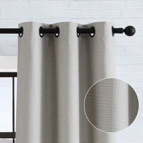 Lucky Brand Finley Ultimate - Cortinas opacas | Juego de 2 paneles y 2 alzapaños, cortinas de privacidad | Cabecera con ojales de alta calidad, par