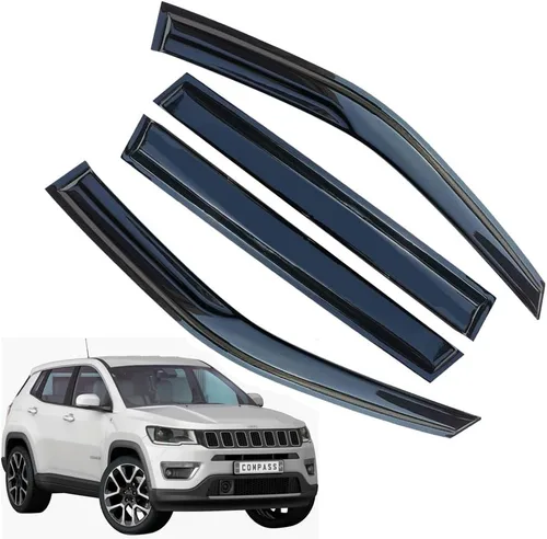 Vista 47 de Protección contra la lluvia para 4Runner 2010-2022, deflectores de ventana lateral con cinta adhesiva para 4Runner, viseras de ventana para autos