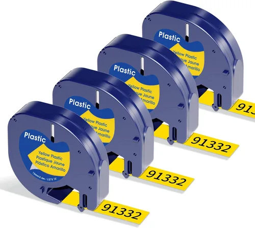 Vista 14 de Cinta transparente de repuesto para rotuladora, cinta de repuesto transparente para rotuladora Dymo, recambios transparentes Dymo de 1/2'' x 13