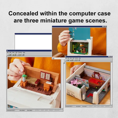 Vista 4 de PANTASY - Juego de construcción de computadora retro, kit de modelo de PC