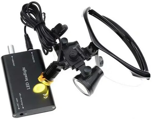 Vista 2 de Lupa del equipo de laboratorio de las lupas 3.5X de la lupa con la caja de luz principal del LED