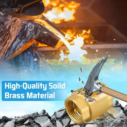 Vista 3 de Boltigen 2 unidades de 1 pulgada NPT hembra con rosca resorte válvula de retención, válvula de retención no retorno de una vía horizontal vertical