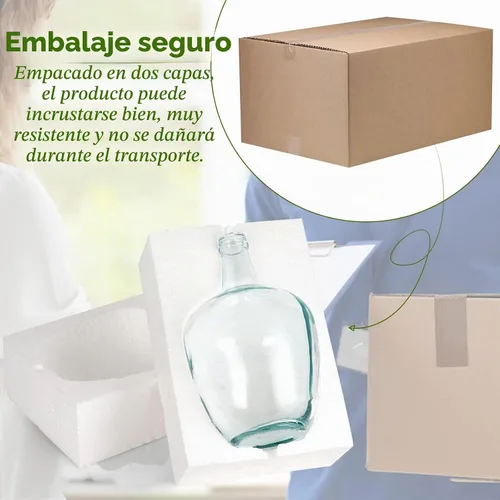 Vista 6 de Bfttlity Jarrón de cristal transparente para centros de mesa, decoración