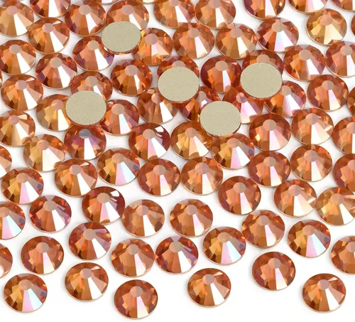 2880 piezas de diamantes de imitación con respaldo plano y fijación con pegamento para manualidades, arte de uñas, decoraciones, ropa, zapatos 1,4