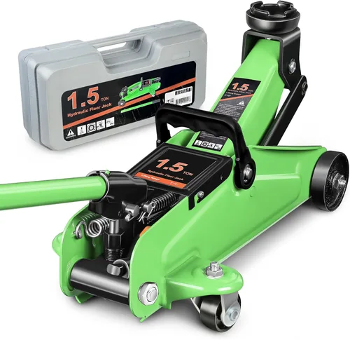 Vista 16 de DNA Motoring Gato de Piso de 3 Toneladas (6000 libras) de Capacidad, Gato de Servicio de Elevación Rápida de Perfil Bajo de Acero Resistente Negro