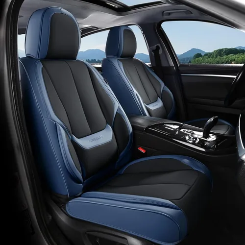 Vista 19 de Coverado Fundas de asiento de automóvil, fundas de asiento delantero, funda de asiento de automóvil beige, protector de asiento de automóvil