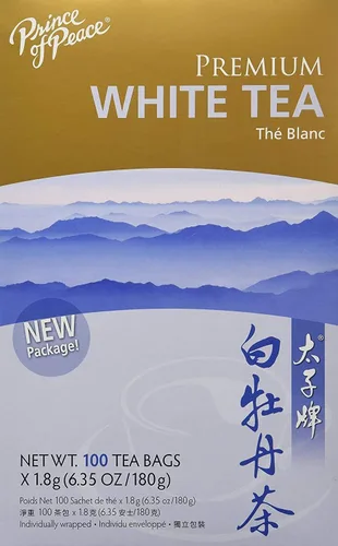 Prince of Peace Té blanco orgánico - 100 bolsas de té, paquete de 2