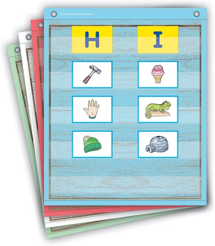 Vista 3 de Teacher Created Resources Mini gráficos magnéticos de bolsillo de confeti coloridos (14 x 17 pulgadas) (TCR20332)