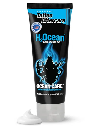H2ocean-ocean, Espuma para cuidado de tatuaje, 2.5 onza, Negro
