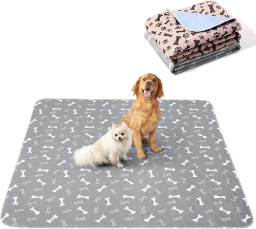 Vista 8 de Eterish Almohadillas reutilizables y lavables para perros extragrandes de 72 x 72 pulgadas, 1 paquete, almohadillas absorbentes para entrenamiento