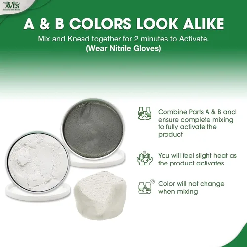 Vista 7 de Arcilla epóxica natural Apoxie Sculpt 4 libras Arcilla Epoxi Blanca