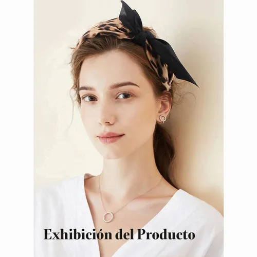 Vista 5 de Jaciya Diademas de plátano con lazo para mujer, bonita diadema anudada con Banana