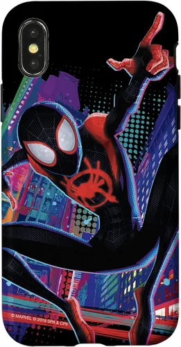 Vista 5 de Marvel Spider-Man Into The Spider-Verse Miles Morales City - Carcasa para iPhone 17