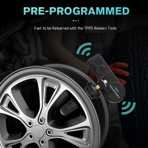 Vista 3 de Sensor de Sistema de Monitoreo de Presión de Neumáticos (TPMS) AULINK para Chevy Aveo Camaro Cruze Equinox HHR Impala Malibu Silverado Traverse