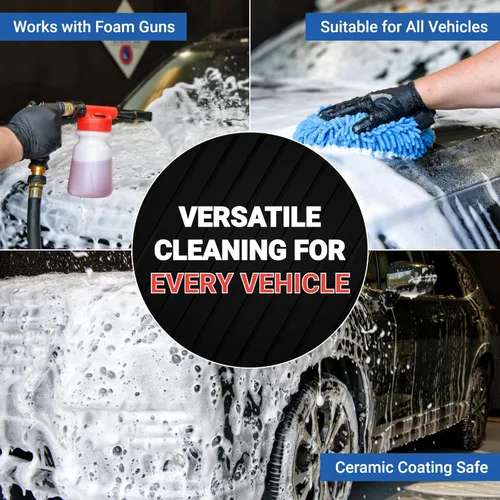 Vista 3 de AIM Chemicals - Champú para auto con fórmula de alta espuma, champú profesional para lavado de autos compatible con revestimientos de cerámica