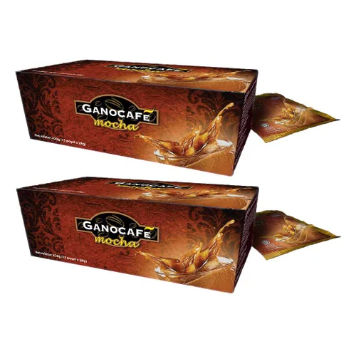 Vista 3 de Valor compra Gano excel Mocha Coffee Ganoderma Lucidum Extracto (1 caja = 15 sobres) (1 x 15)