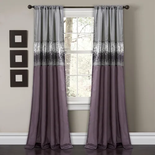 Vista 16 de Lush Decor Night Sky Panel de cortina 100 % opaco, para sala, dormitorio, comedor (cortina individual), 42 pulgadas de ancho x 84 pulgadas de largo