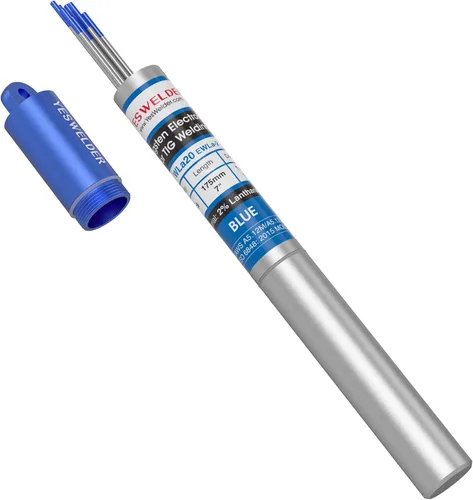 Vista 29 de YESWELDER Electrodo de tungsteno TIG Weld 1/8"x 7" 10-pk, no radiactivo comparable a E3 púrpura