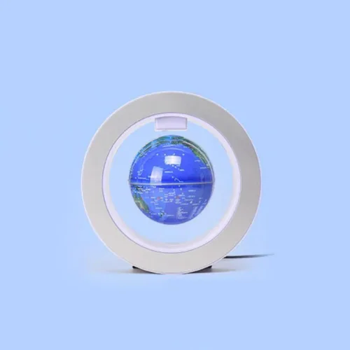 Globo flotante de levitación giratorio de 4 pulgadas, magnético, misteriosamente suspendido en el aire, mapa del mundo para decoración del hogar