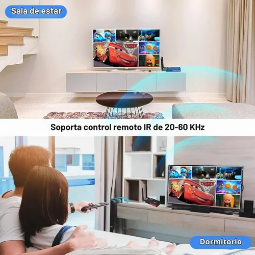 Vista 7 de Transmisor y receptor HDMI inalámbrico, kit extensor HDMI inalámbrico de 250 m (820 pies) con salida de bucle, 2.4/5.8GHz 1080P Full HD