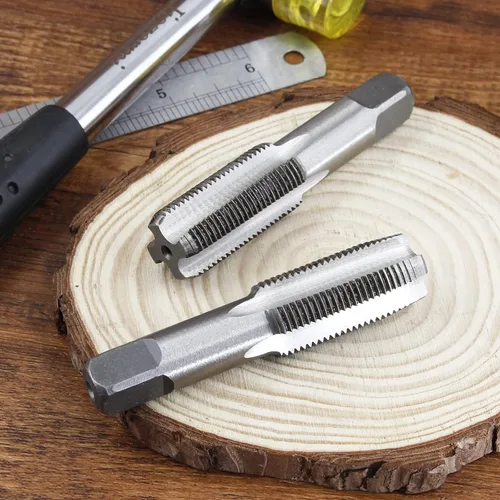 Vista 5 de 2 piezas M18x1.5 Tap, M18 rosca métrica M18 herramienta de roscado a mano derecha, roscas HSS (M18 x 1.5, Taper & Plug Tap)