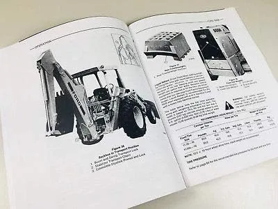 Vista 9 de Manual Set para Ford 555B Tractor Cargador Retroexcavadora Propietarios Operadores Servicio Taller de Reparación
