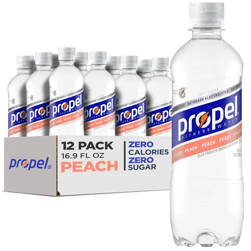 Vista 6 de Propel - Agua deportiva sin calorías, con electrólitos y vitaminas C & E, paquete de 12 botellas de 16.9 onzas líquidas sabor limón